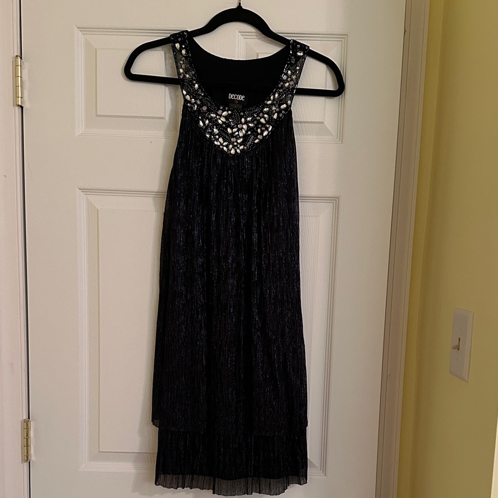 Decode 1.8 women’s Dress with navy and Silver Sequin Accents
